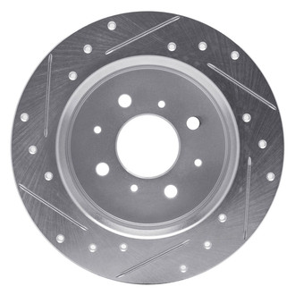 R1 Concepts® - eLINE™ Drilled and Slotted 1-Piece Rear Passenger Side Brake Rotor