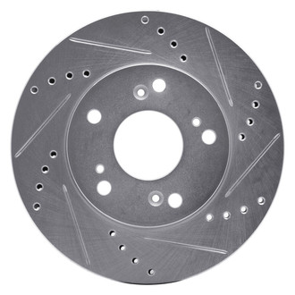 R1 Concepts® - eLINE™ Drilled and Slotted 1-Piece Front Passenger Side Brake Rotor