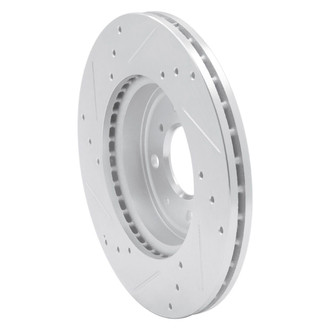 R1 Concepts® - eLINE™ Drilled and Slotted 1-Piece Front Passenger Side Brake Rotor