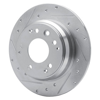 R1 Concepts® - eLINE™ Drilled and Slotted 1-Piece Rear Driver Side Brake Rotor