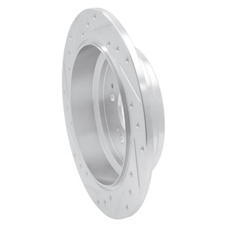 R1 Concepts® - eLINE™ Drilled and Slotted 1-Piece Rear Passenger Side Brake Rotor