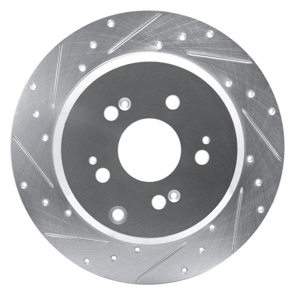 R1 Concepts® - eLINE™ Drilled and Slotted 1-Piece Rear Brake Rotor