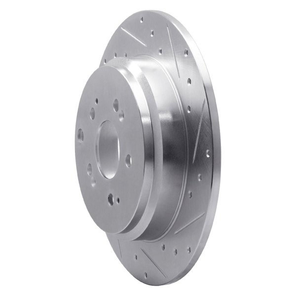 R1 Concepts® - eLINE™ Drilled and Slotted 1-Piece Rear Brake Rotor