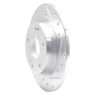R1 Concepts® - eLINE™ Drilled and Slotted 1-Piece Rear Passenger Side Brake Rotor