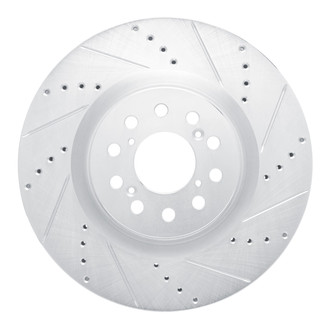R1 Concepts® - eLINE™ Drilled and Slotted 1-Piece Front Passenger Side Brake Rotor