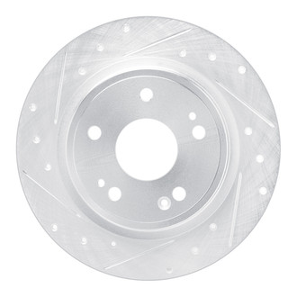 R1 Concepts® - eLINE™ Drilled and Slotted 1-Piece Rear Driver Side Brake Rotor