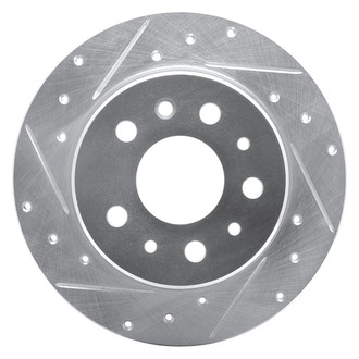 R1 Concepts® - eLINE™ Drilled and Slotted 1-Piece Rear Driver Side Brake Rotor