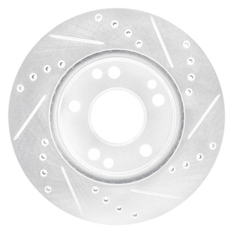 R1 Concepts® - eLINE™ Drilled and Slotted 1-Piece Front Driver Side Brake Rotor