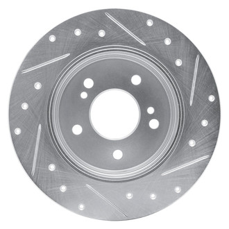 R1 Concepts® - eLINE™ Drilled and Slotted 1-Piece Rear Driver Side Brake Rotor