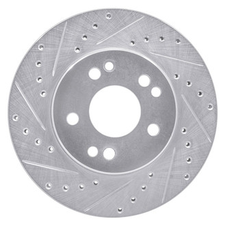 R1 Concepts® - eLINE™ Drilled and Slotted 1-Piece Front Driver Side Brake Rotor