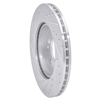 R1 Concepts® - eLINE™ Drilled and Slotted 1-Piece Front Passenger Side Brake Rotor
