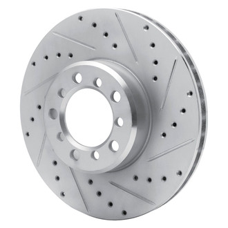 R1 Concepts® - eLINE™ Drilled and Slotted 1-Piece Front Passenger Side Brake Rotor