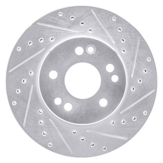 R1 Concepts® - eLINE™ Drilled and Slotted 1-Piece Front Passenger Side Brake Rotor