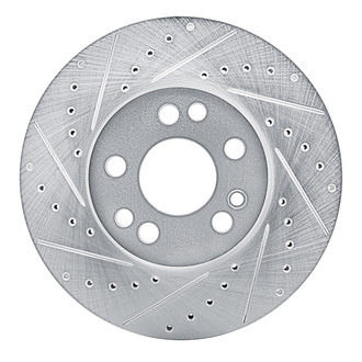 R1 Concepts® - eLINE™ Drilled and Slotted 1-Piece Front Driver Side Brake Rotor