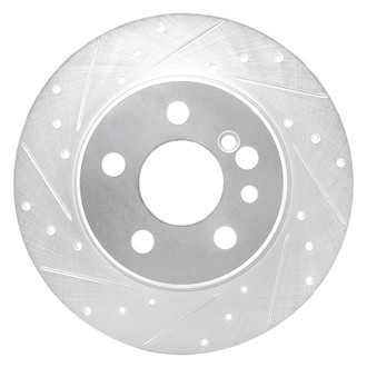 R1 Concepts® - eLINE™ Drilled and Slotted 1-Piece Rear Driver Side Brake Rotor