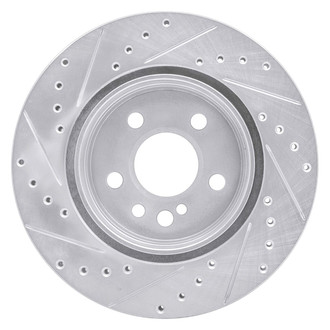 R1 Concepts® - eLINE™ Drilled and Slotted 1-Piece Rear Passenger Side Brake Rotor