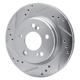 R1 Concepts® - eLINE™ Drilled and Slotted 1-Piece Rear Driver Side Brake Rotor
