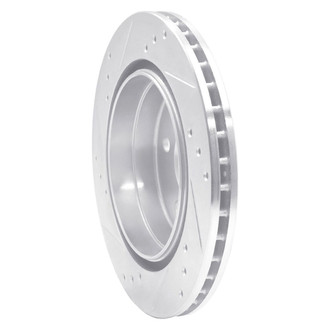 R1 Concepts® - eLINE™ Drilled and Slotted 1-Piece Rear Passenger Side Brake Rotor