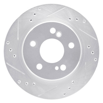 R1 Concepts® - eLINE™ Drilled and Slotted 1-Piece Rear Driver Side Brake Rotor
