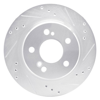 R1 Concepts® - eLINE™ Drilled and Slotted 1-Piece Rear Passenger Side Brake Rotor