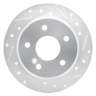 R1 Concepts® - eLINE™ Drilled and Slotted 1-Piece Rear Passenger Side Brake Rotor