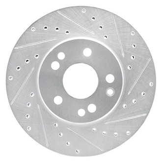 R1 Concepts® - eLINE™ Drilled and Slotted 1-Piece Front Passenger Side Brake Rotor