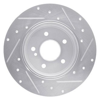R1 Concepts® - eLINE™ Drilled and Slotted 1-Piece Rear Driver Side Brake Rotor