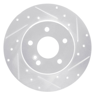 R1 Concepts® - eLINE™ Drilled and Slotted 1-Piece Rear Passenger Side Brake Rotor