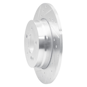 R1 Concepts® - eLINE™ Drilled and Slotted 1-Piece Rear Driver Side Brake Rotor