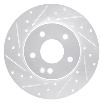 R1 Concepts® - eLINE™ Drilled and Slotted 1-Piece Front Driver Side Brake Rotor