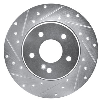 R1 Concepts® - eLINE™ Drilled and Slotted 1-Piece Rear Driver Side Brake Rotor