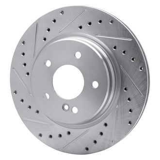 R1 Concepts® - eLINE™ Drilled and Slotted 1-Piece Rear Driver Side Brake Rotor