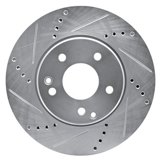 R1 Concepts® - eLINE™ Drilled and Slotted 1-Piece Front Driver Side Brake Rotor