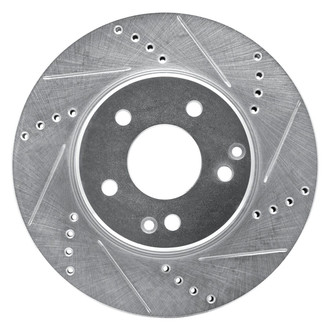 R1 Concepts® - eLINE™ Drilled and Slotted 1-Piece Front Passenger Side Brake Rotor