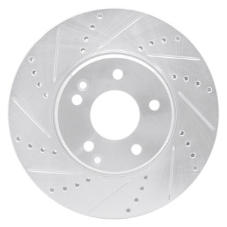 R1 Concepts® - eLINE™ Drilled and Slotted 1-Piece Front Driver Side Brake Rotor