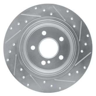 R1 Concepts® - eLINE™ Drilled and Slotted 1-Piece Rear Driver Side Brake Rotor