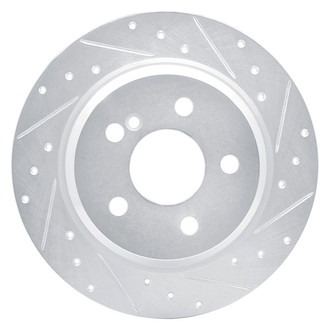 R1 Concepts® - eLINE™ Drilled and Slotted 1-Piece Rear Passenger Side Brake Rotor