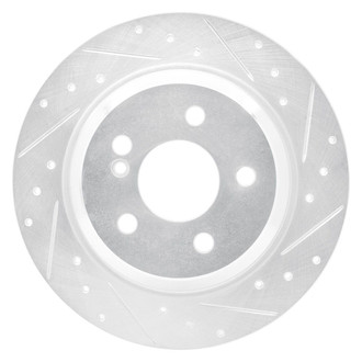 R1 Concepts® - eLINE™ Drilled and Slotted 1-Piece Rear Passenger Side Brake Rotor