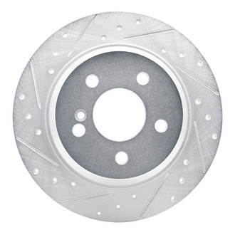R1 Concepts® - eLINE™ Drilled and Slotted 1-Piece Rear Driver Side Brake Rotor