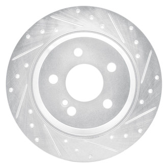 R1 Concepts® - eLINE™ Drilled and Slotted 1-Piece Rear Passenger Side Brake Rotor