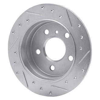 R1 Concepts® - eLINE™ Drilled and Slotted 1-Piece Rear Driver Side Brake Rotor