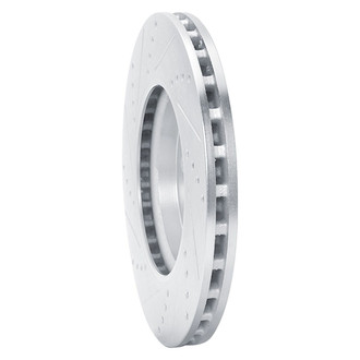 R1 Concepts® - eLINE™ Drilled and Slotted 1-Piece Front Passenger Side Brake Rotor