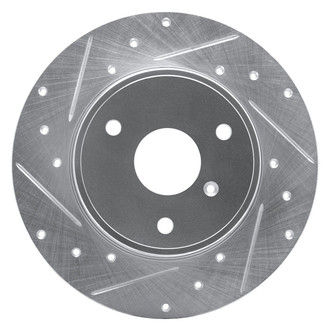R1 Concepts® - eLINE™ Drilled and Slotted 1-Piece Front Driver Side Brake Rotor