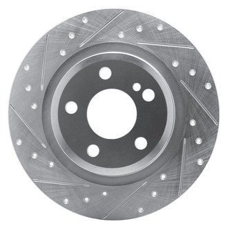 R1 Concepts® - eLINE™ Drilled and Slotted 1-Piece Rear Driver Side Brake Rotor