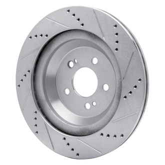 R1 Concepts® - eLINE™ Drilled and Slotted 1-Piece Rear Driver Side Brake Rotor