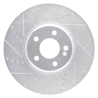 R1 Concepts® - eLINE™ Drilled and Slotted 1-Piece Front Driver Side Brake Rotor