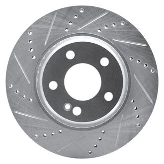 R1 Concepts® - eLINE™ Drilled and Slotted 1-Piece Rear Driver Side Brake Rotor