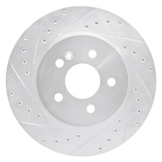 R1 Concepts® - eLINE™ Drilled and Slotted 1-Piece Front Driver Side Brake Rotor