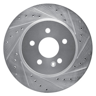 R1 Concepts® - eLINE™ Drilled and Slotted 1-Piece Front Passenger Side Brake Rotor