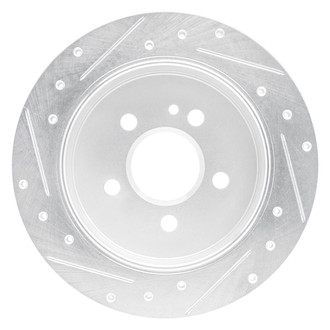 R1 Concepts® - eLINE™ Drilled and Slotted 1-Piece Rear Passenger Side Brake Rotor